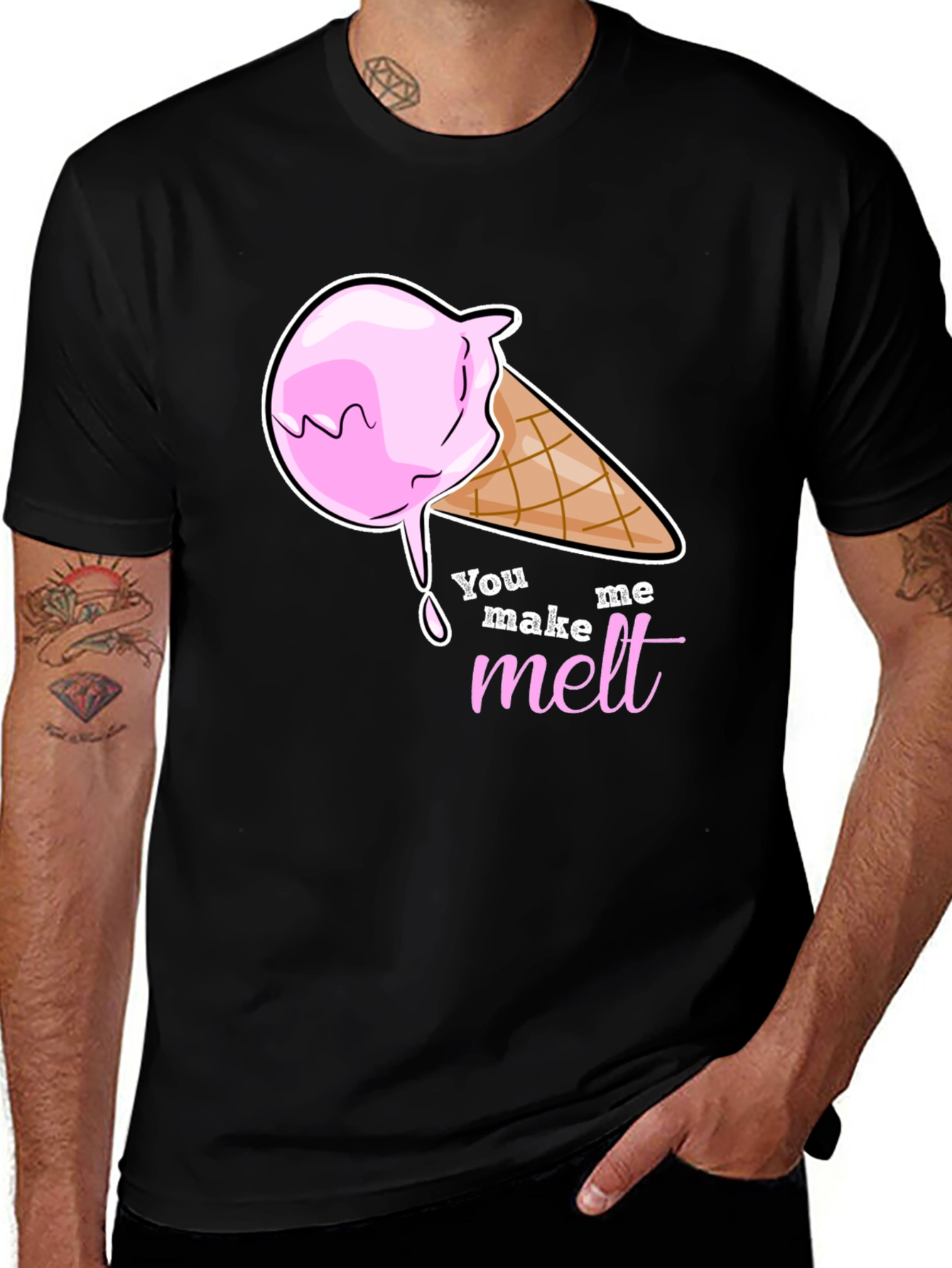 You Make Me Melt Ice Cream Graphic T-Shirt