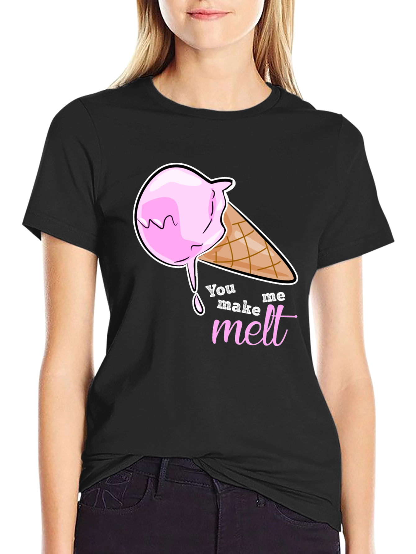 You Make Me Melt Ice Cream Graphic T-Shirt