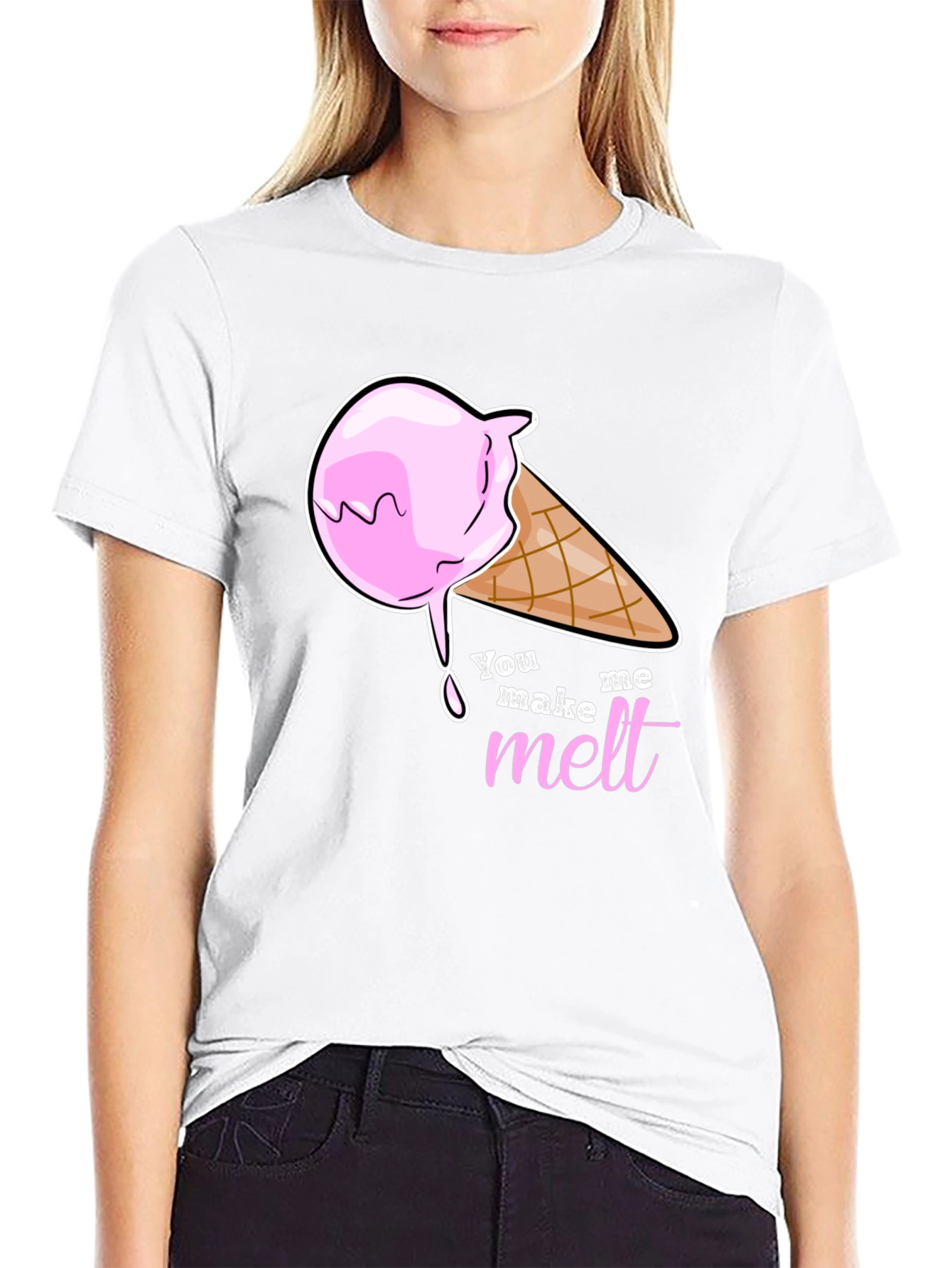 You Make Me Melt Ice Cream Graphic T-Shirt