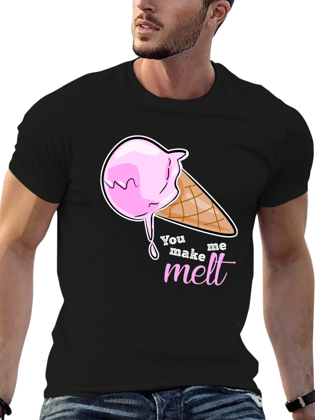 You Make Me Melt Ice Cream Graphic T-Shirt