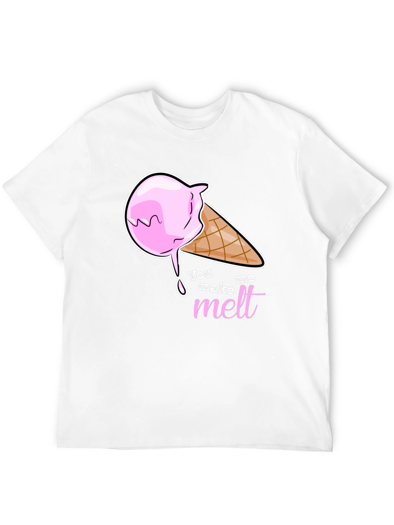 You Make Me Melt Ice Cream Graphic T-Shirt