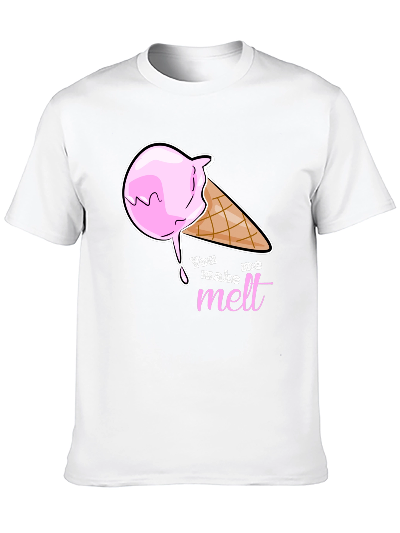 You Make Me Melt Ice Cream Graphic T-Shirt