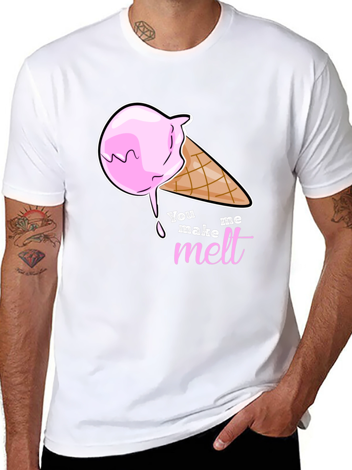 You Make Me Melt Ice Cream Graphic T-Shirt