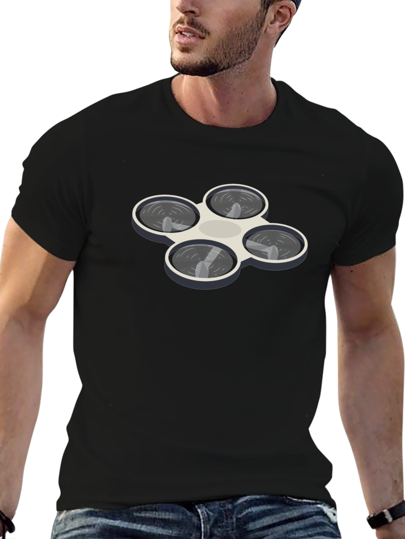 Drone Graphic T-Shirt - Unique Design
