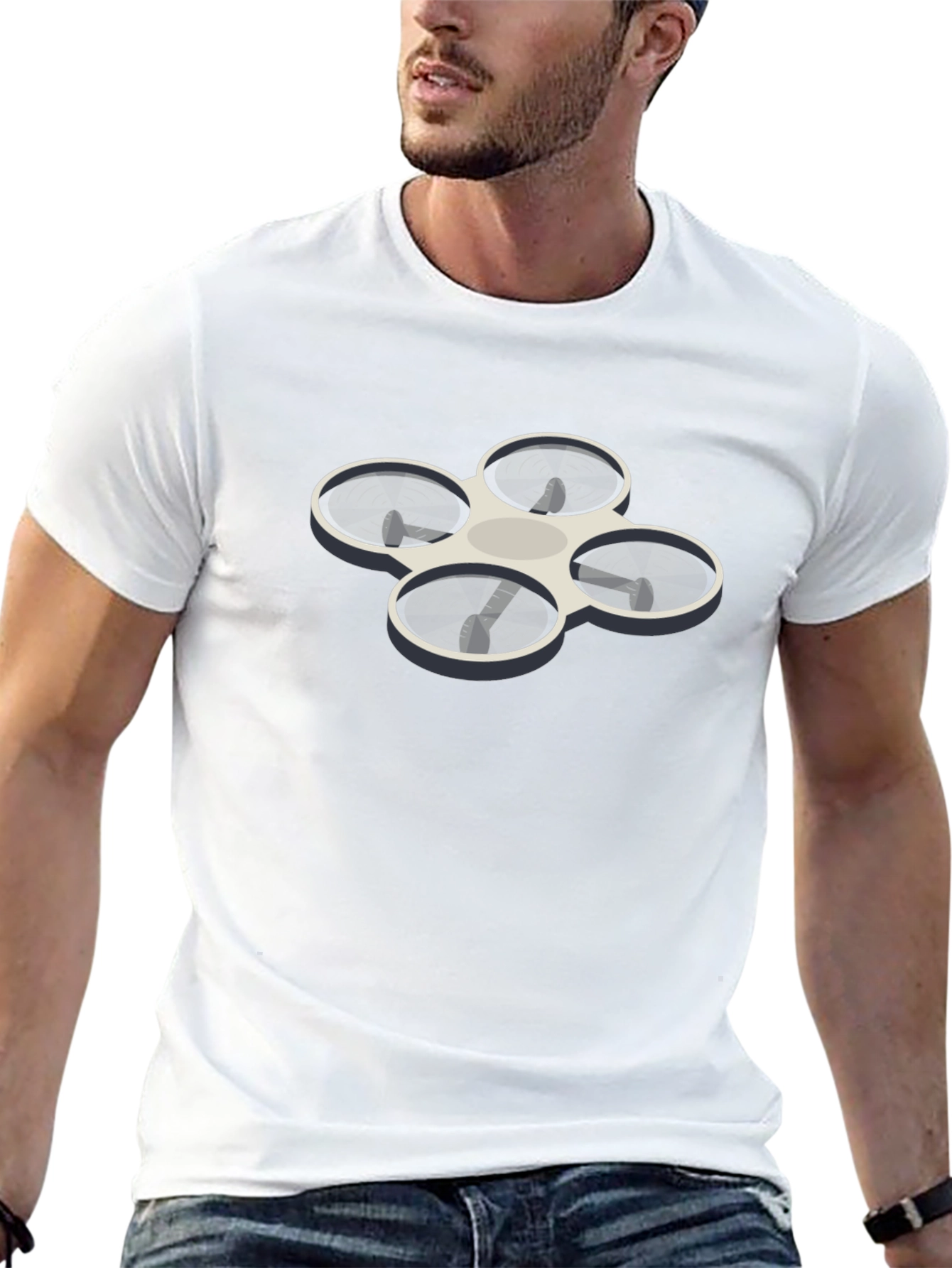 Drone Graphic T-Shirt - Unique Design