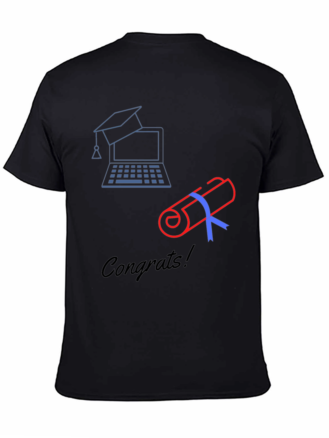 Congrats Grad! Graduation T-Shirt - Online Degree
