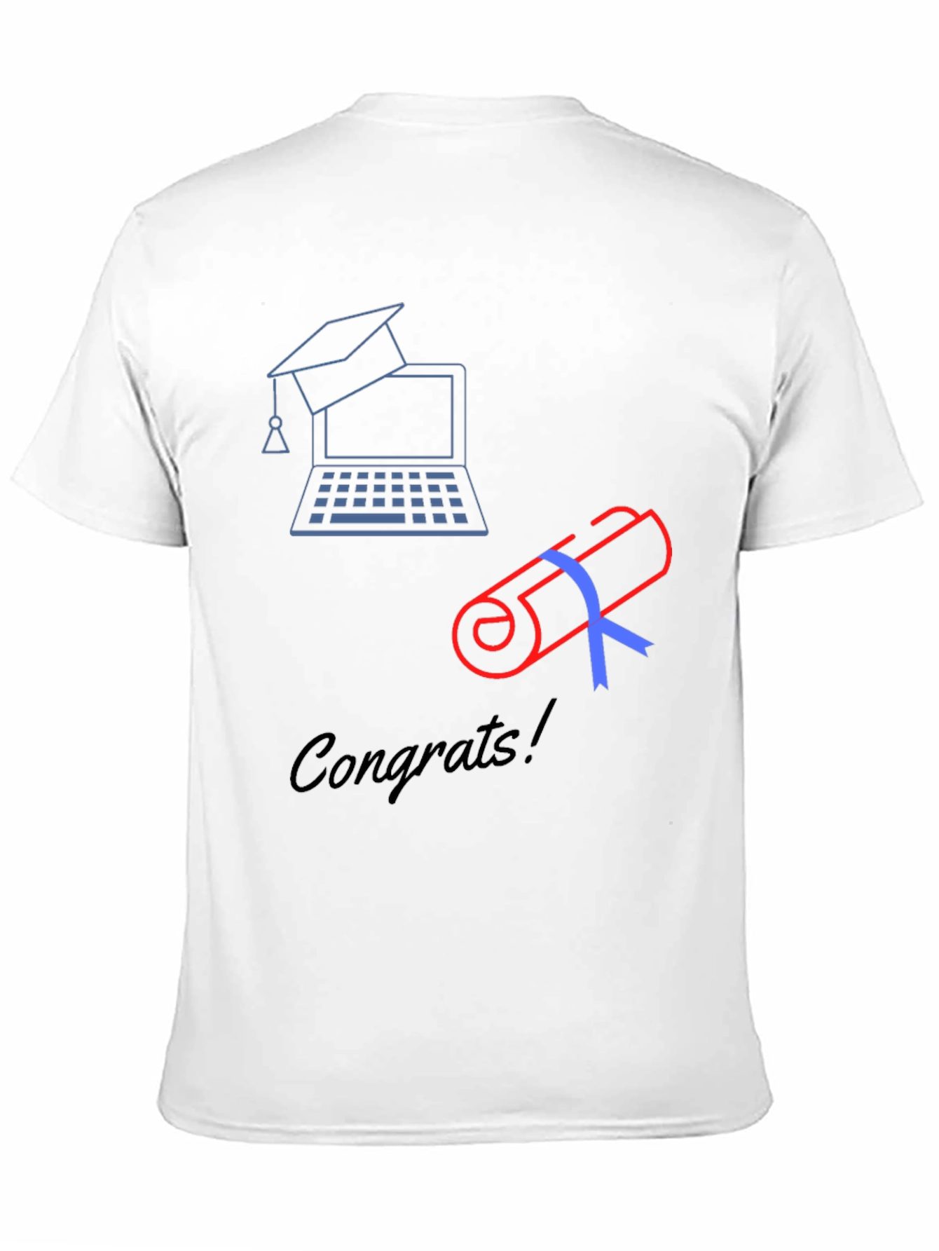 Congrats Grad! Graduation T-Shirt - Online Degree