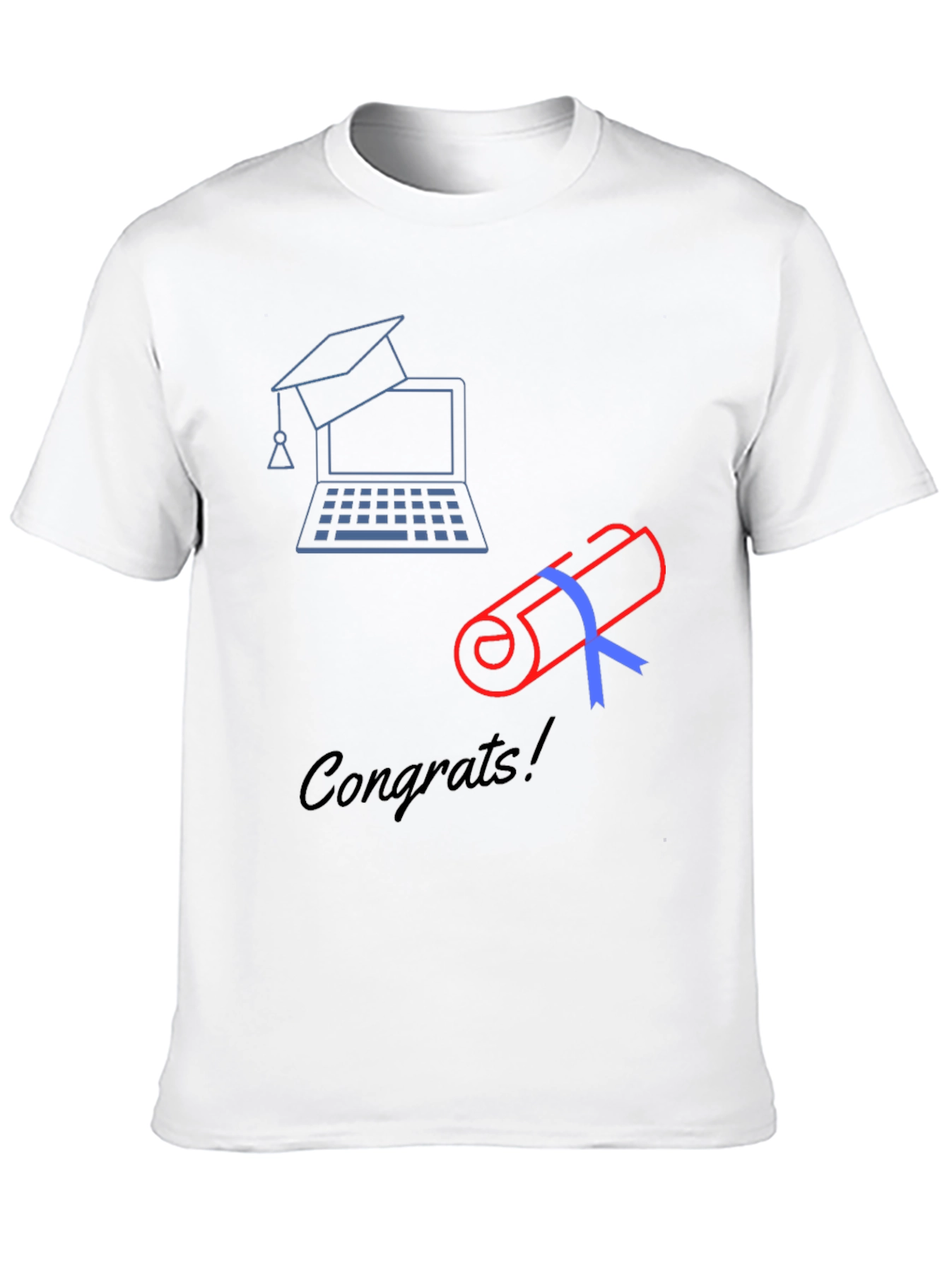 Congrats Grad! Graduation T-Shirt - Online Degree