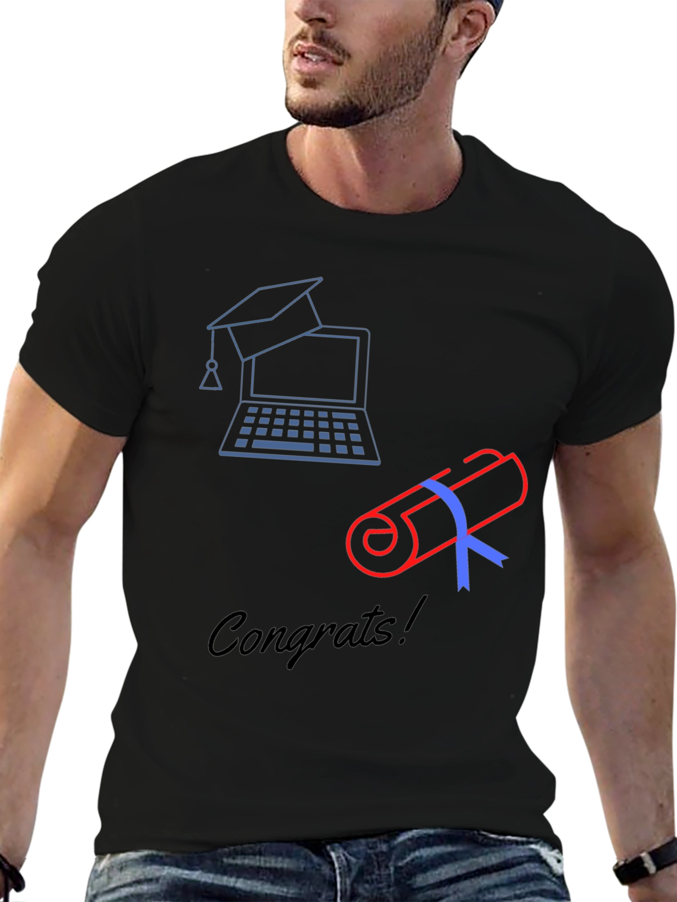 Congrats Grad! Graduation T-Shirt - Online Degree