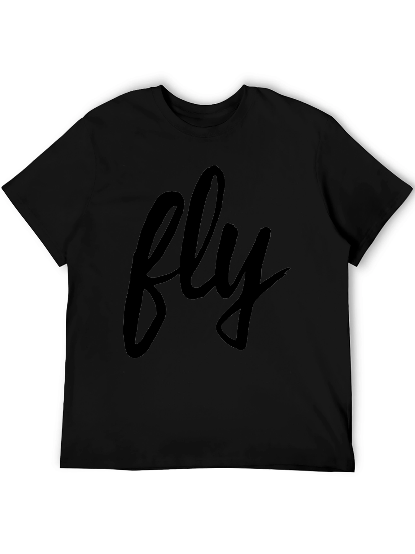 Fly Graphic Black T-Shirt - Casual Comfort