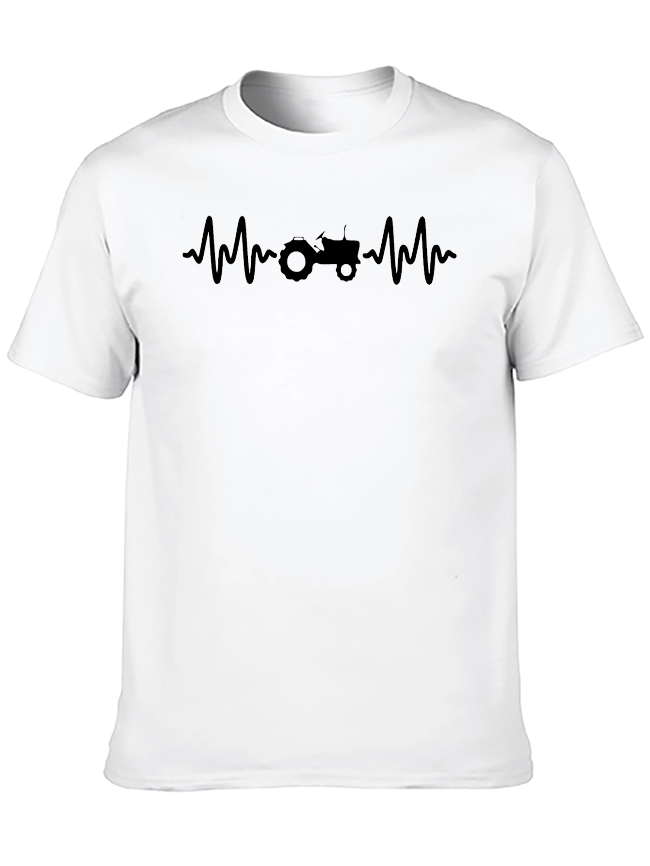 Tractor Heartbeat Graphic Tee - Black