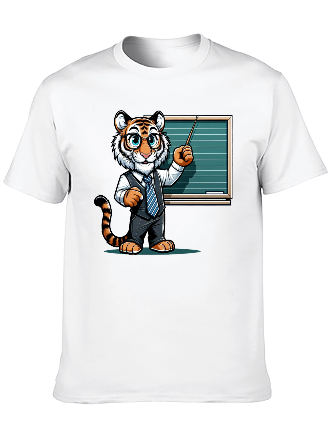 Tiger Teacher Graphic Tee - Back to School Style