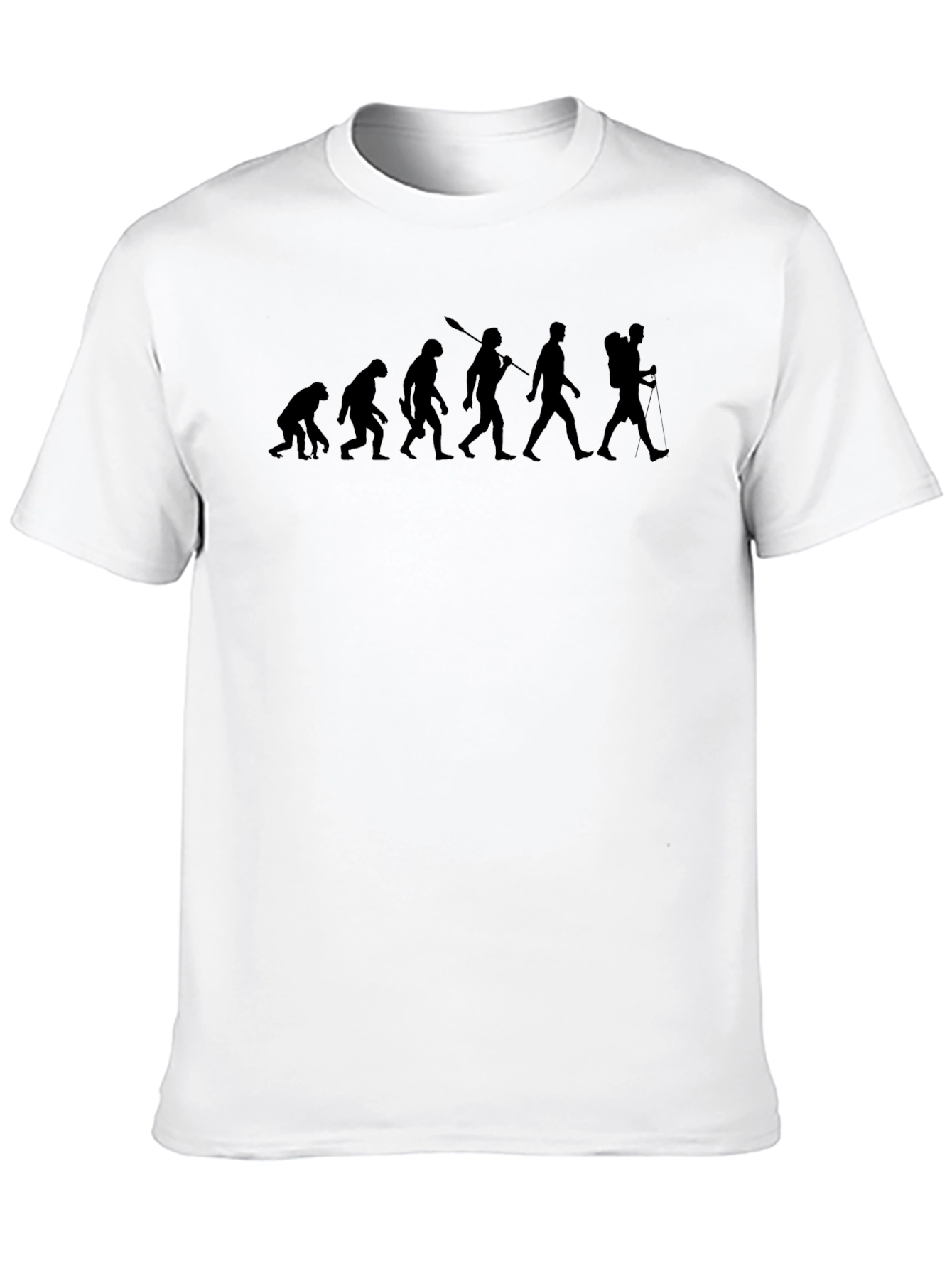 Evolution of Hiker Black T-Shirt