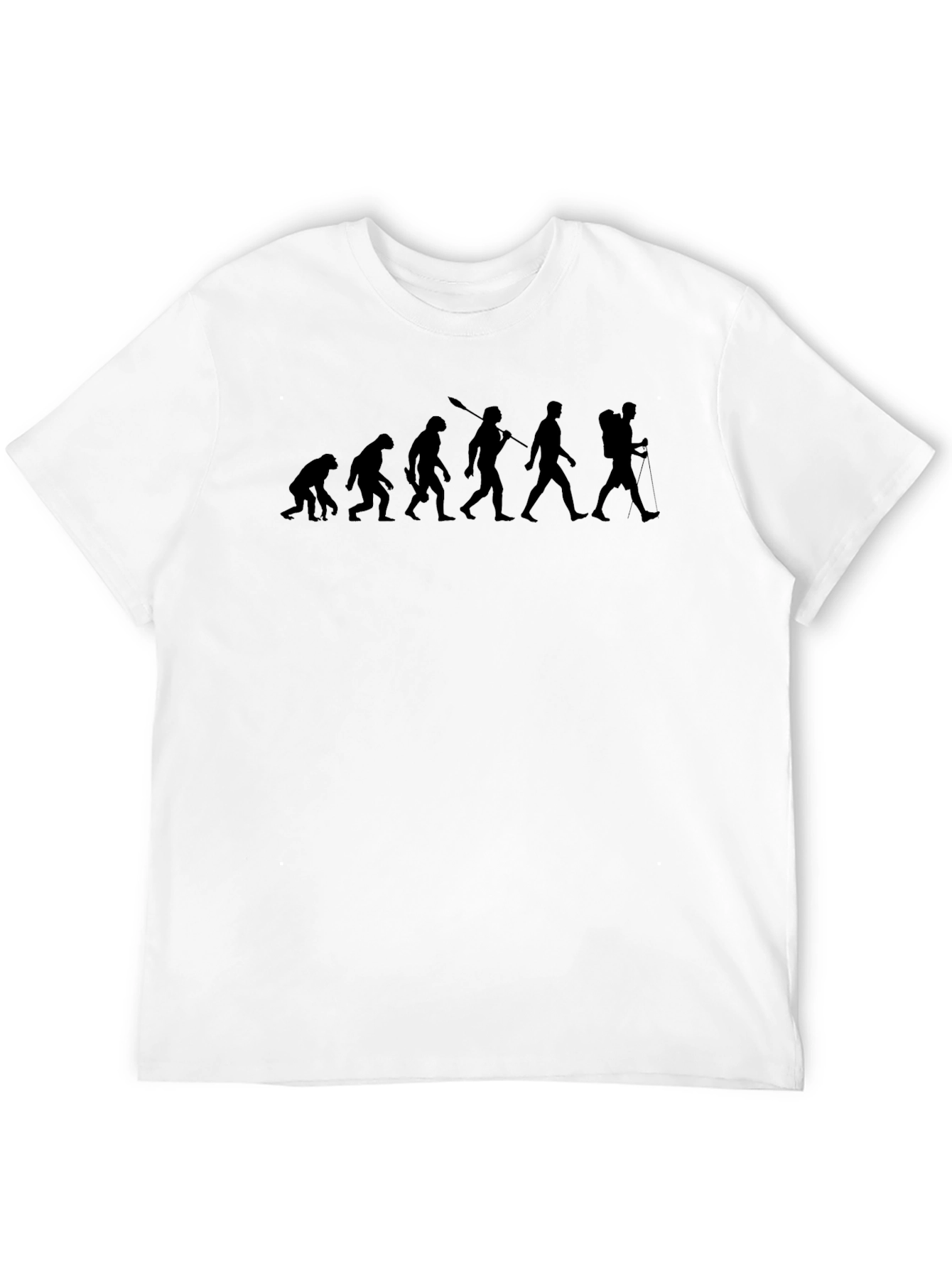 Evolution of Hiker Black T-Shirt