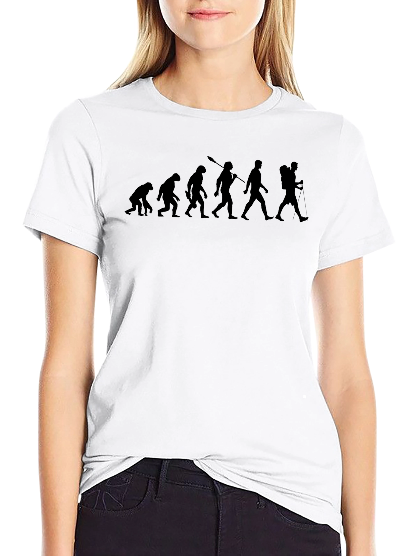 Evolution of Hiker Black T-Shirt