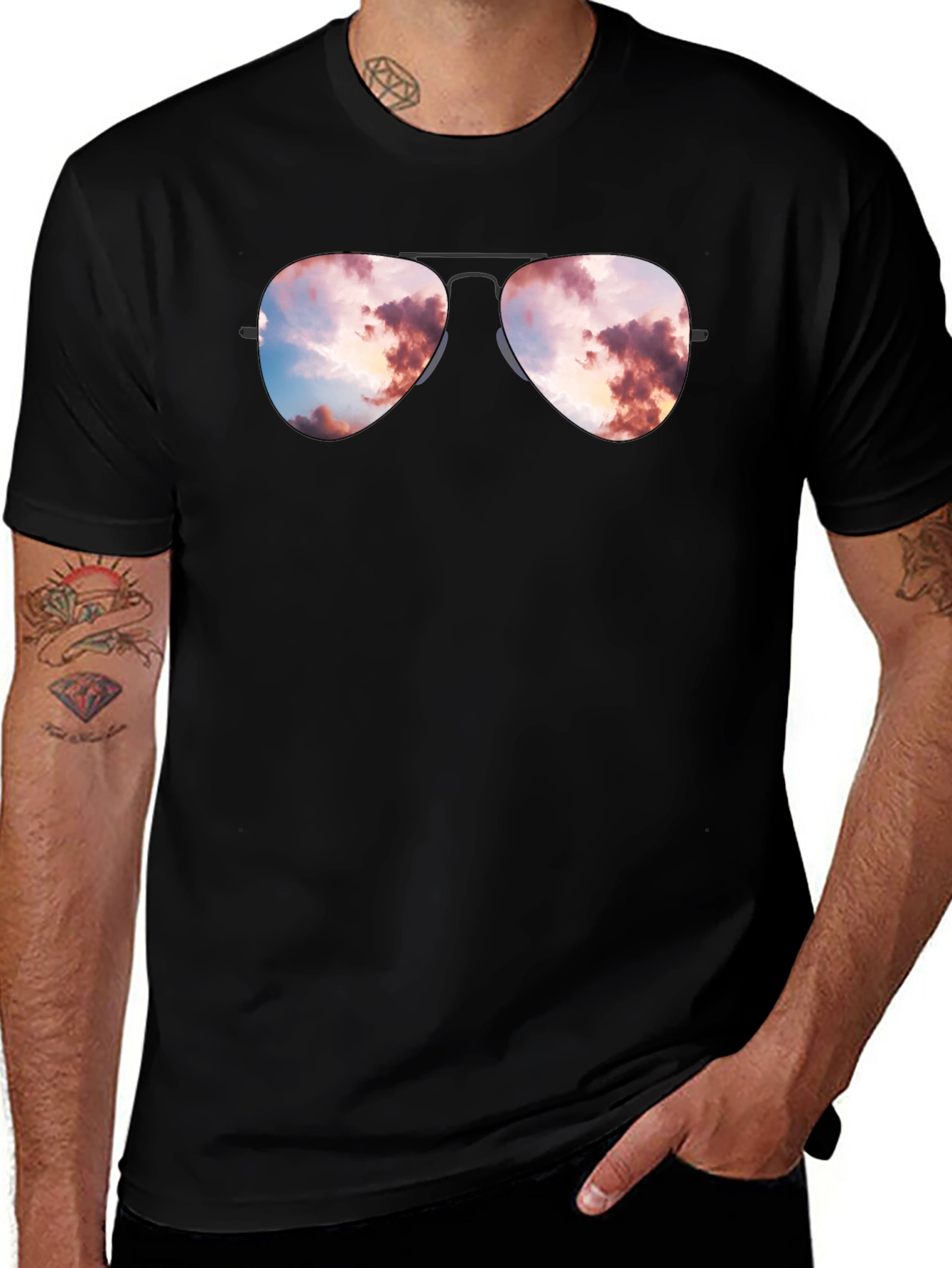 Sunset Reflection Aviator T-Shirt