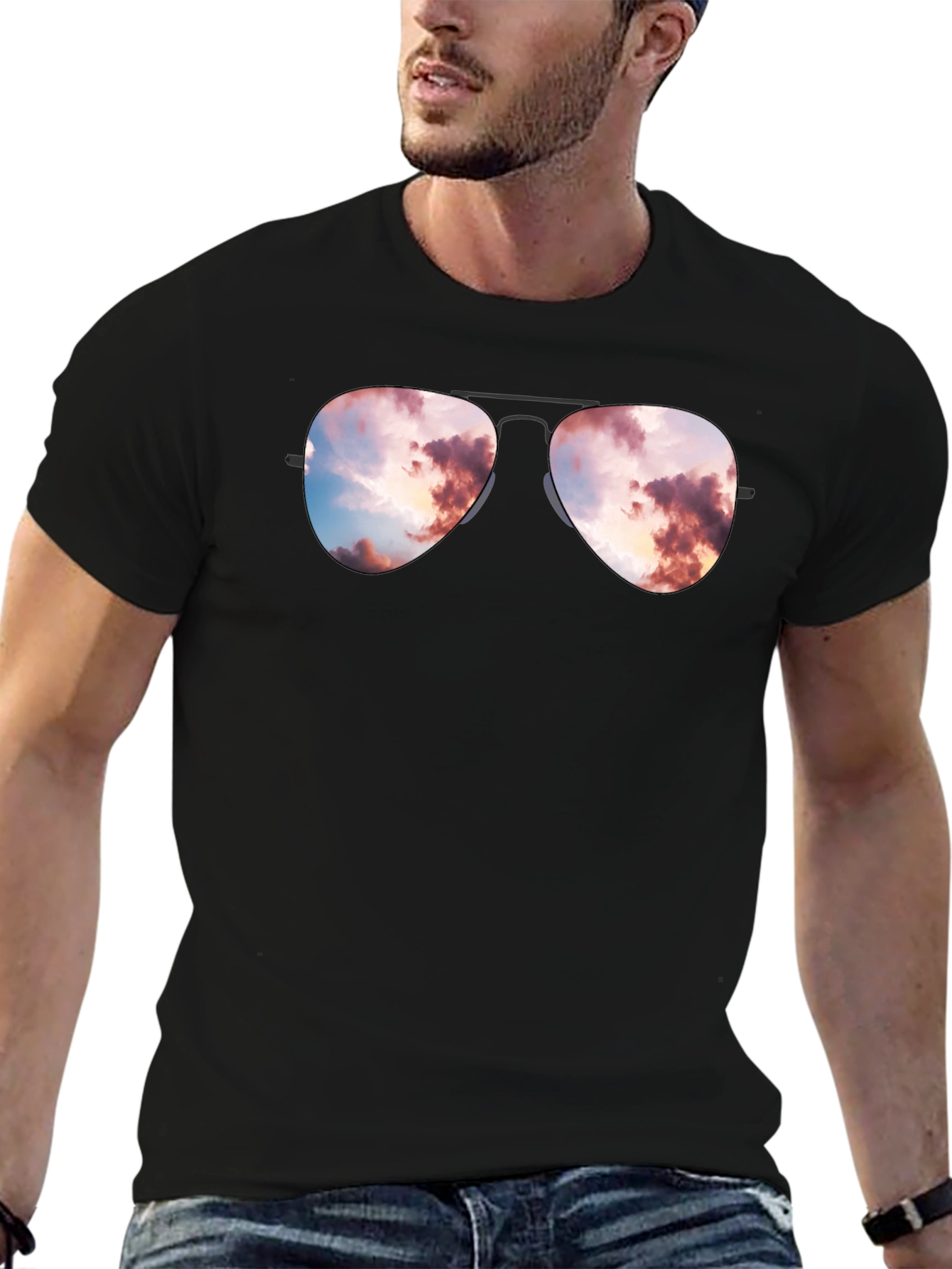 Sunset Reflection Aviator T-Shirt