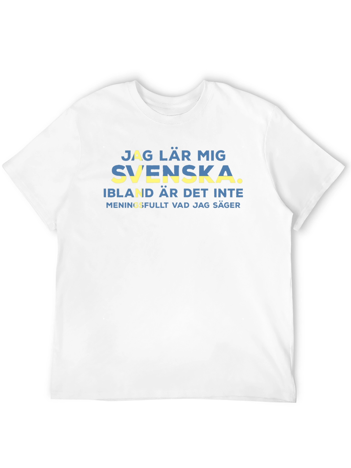 Swedish Learning Black T-Shirt