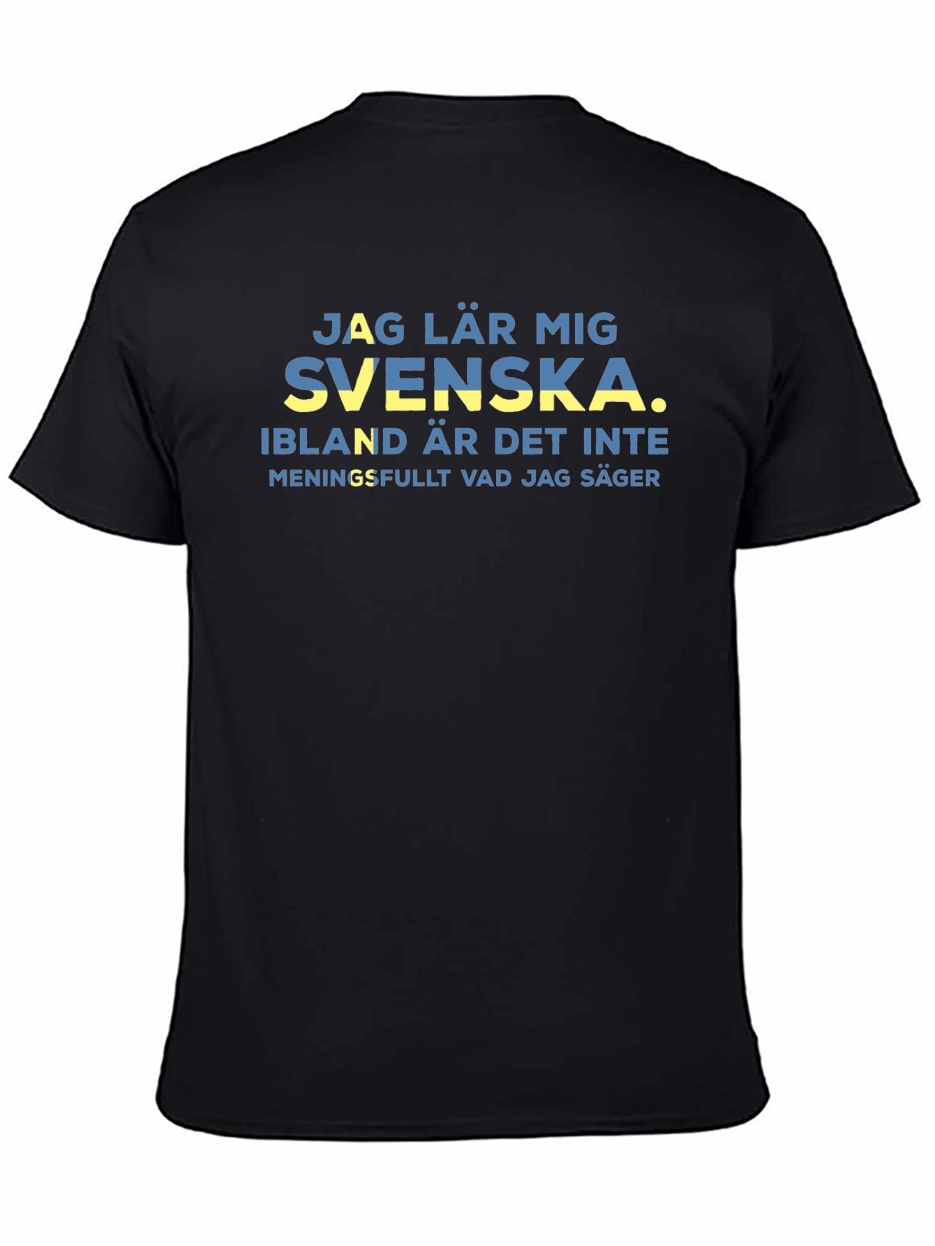 Swedish Learning Black T-Shirt