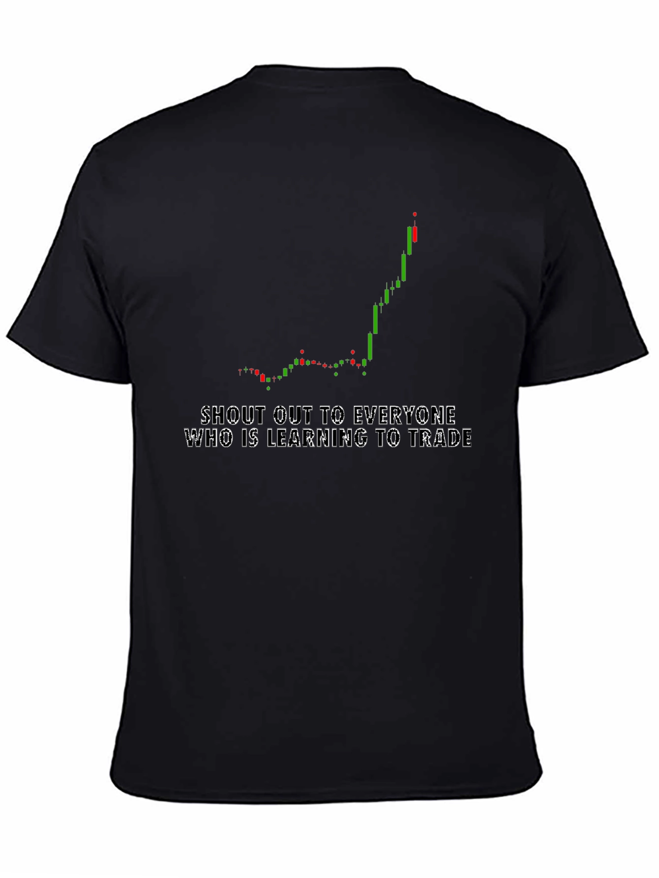 Learn to Trade Black Graphic Tee