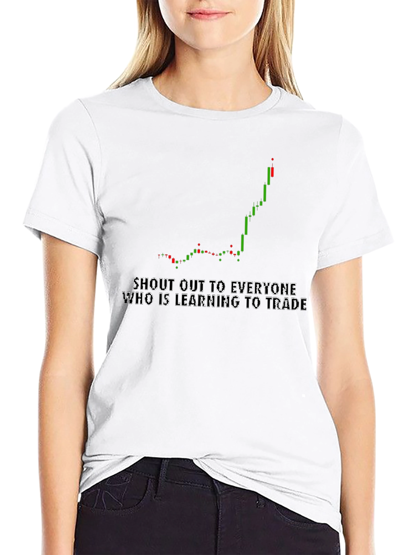 Learn to Trade Black Graphic Tee