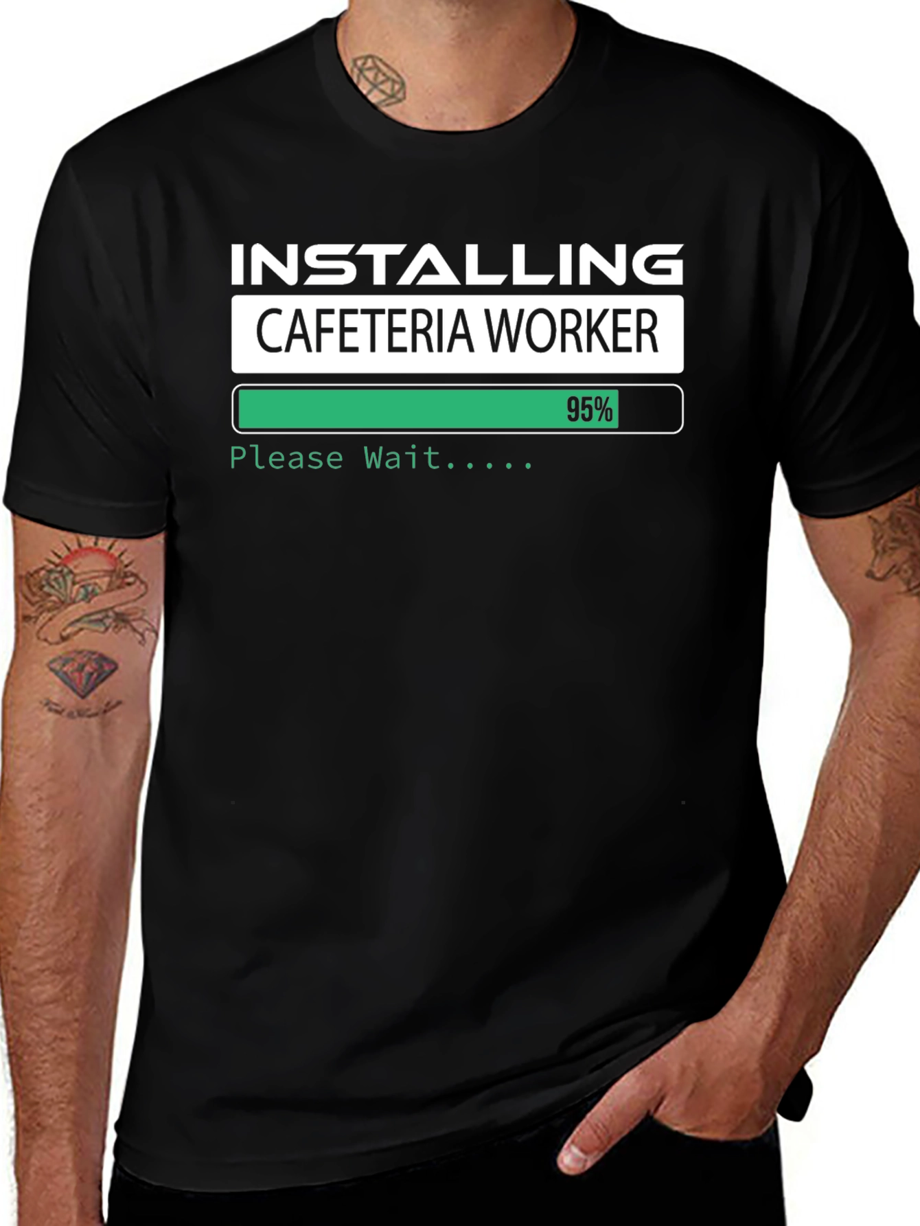 Installing Cafeteria Worker T-Shirt