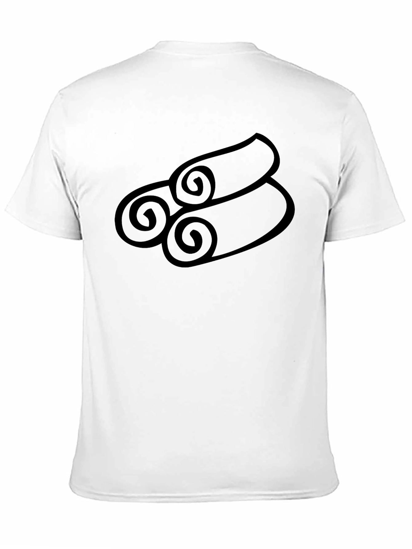 Mens Black Graphic Tee - Cinnamon Rolls Design