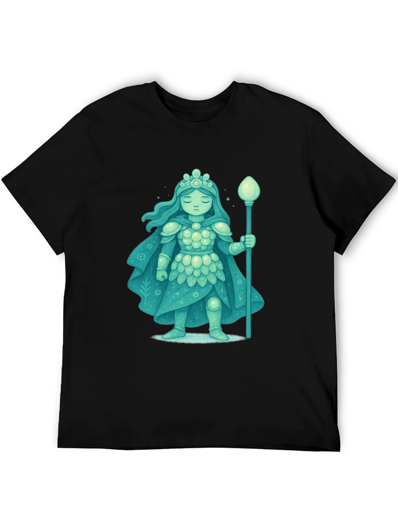 Mystical Ice Queen Graphic Tee - Unique Fantasy Design
