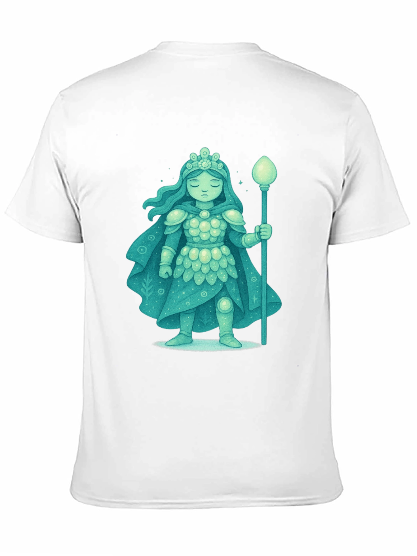 Mystical Ice Queen Graphic Tee - Unique Fantasy Design