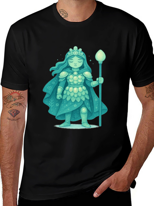 Mystical Ice Queen Graphic Tee - Unique Fantasy Design