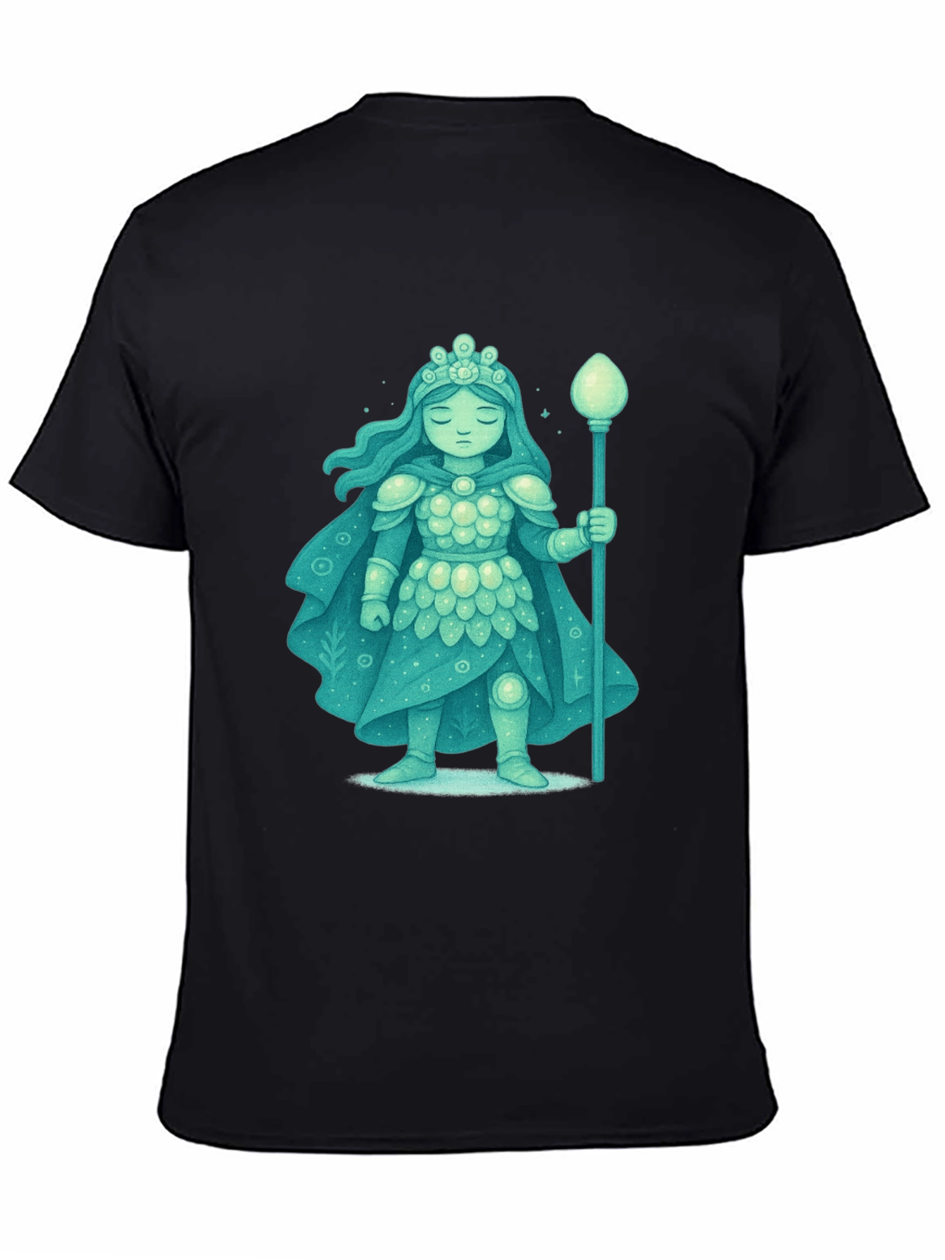 Mystical Ice Queen Graphic Tee - Unique Fantasy Design