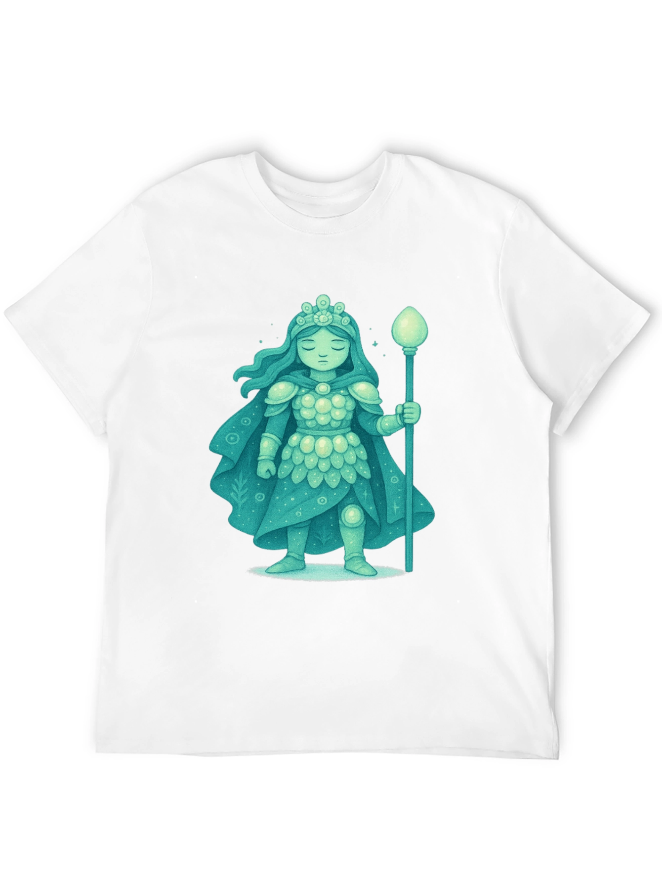 Mystical Ice Queen Graphic Tee - Unique Fantasy Design