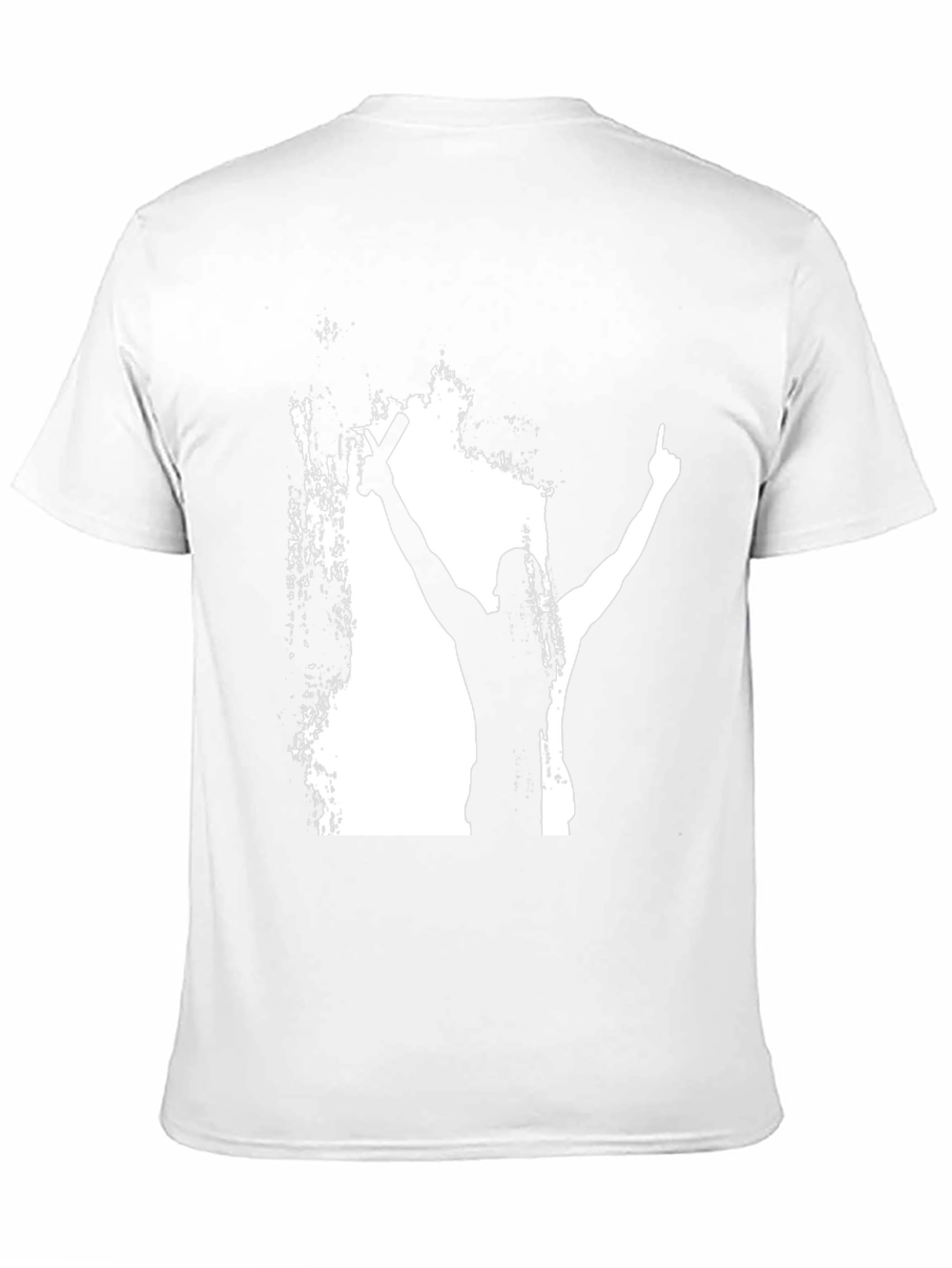 Silhouette Champion Graphic Tee - Bold Black Cotton Shirt