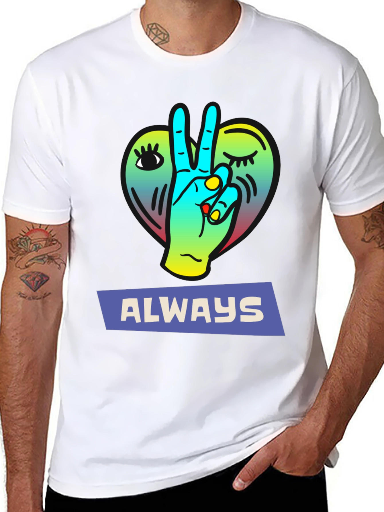Always Peace Graphic Tee - Trendy Comfort