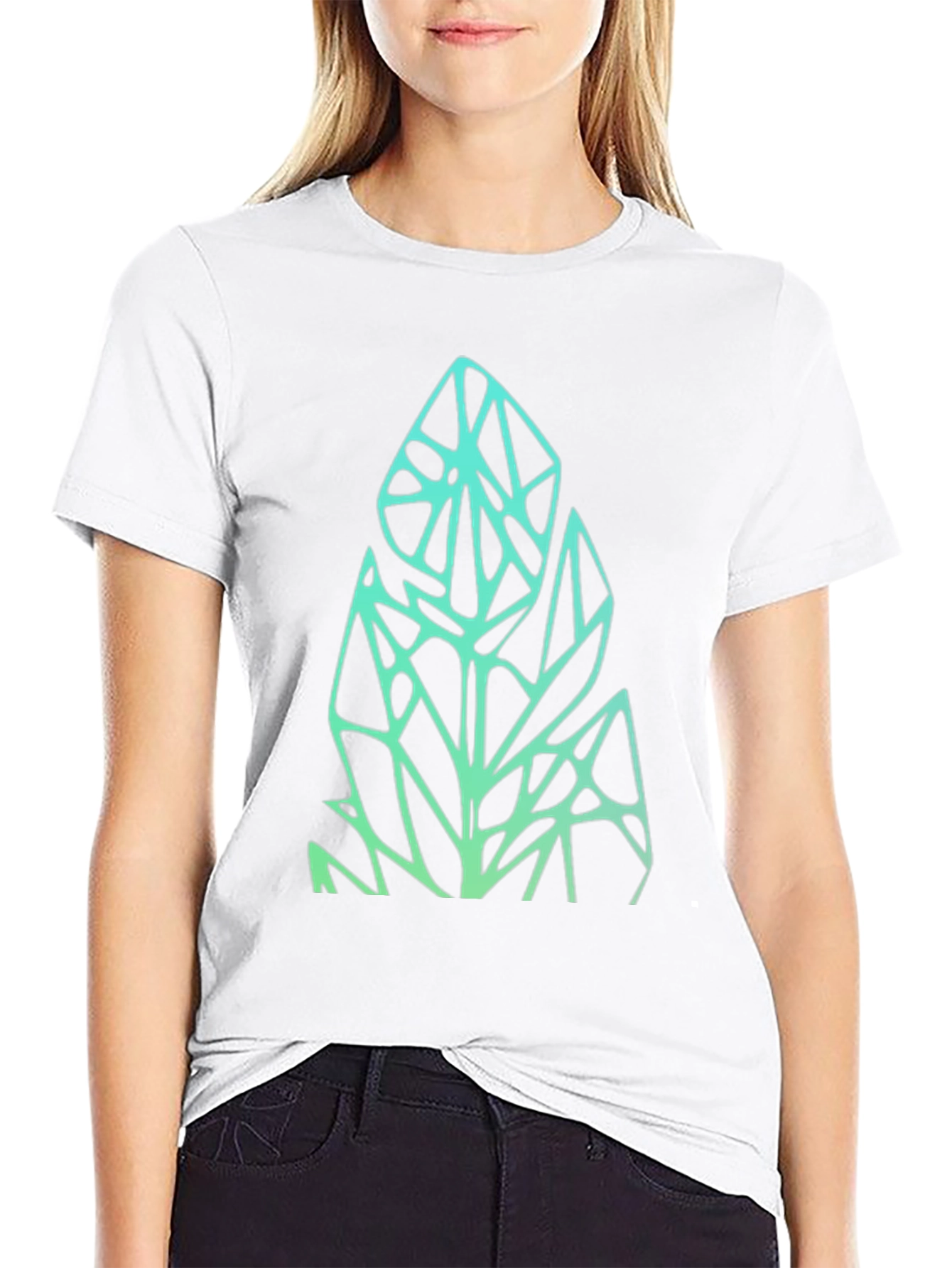 Geometric Graphic Tee - Modern Art Shirt
