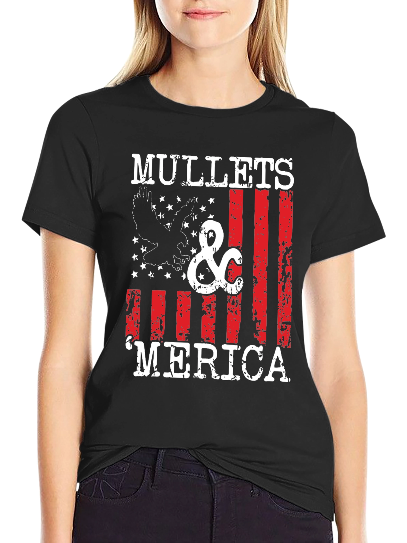 Mullets & Merica Graphic Tee