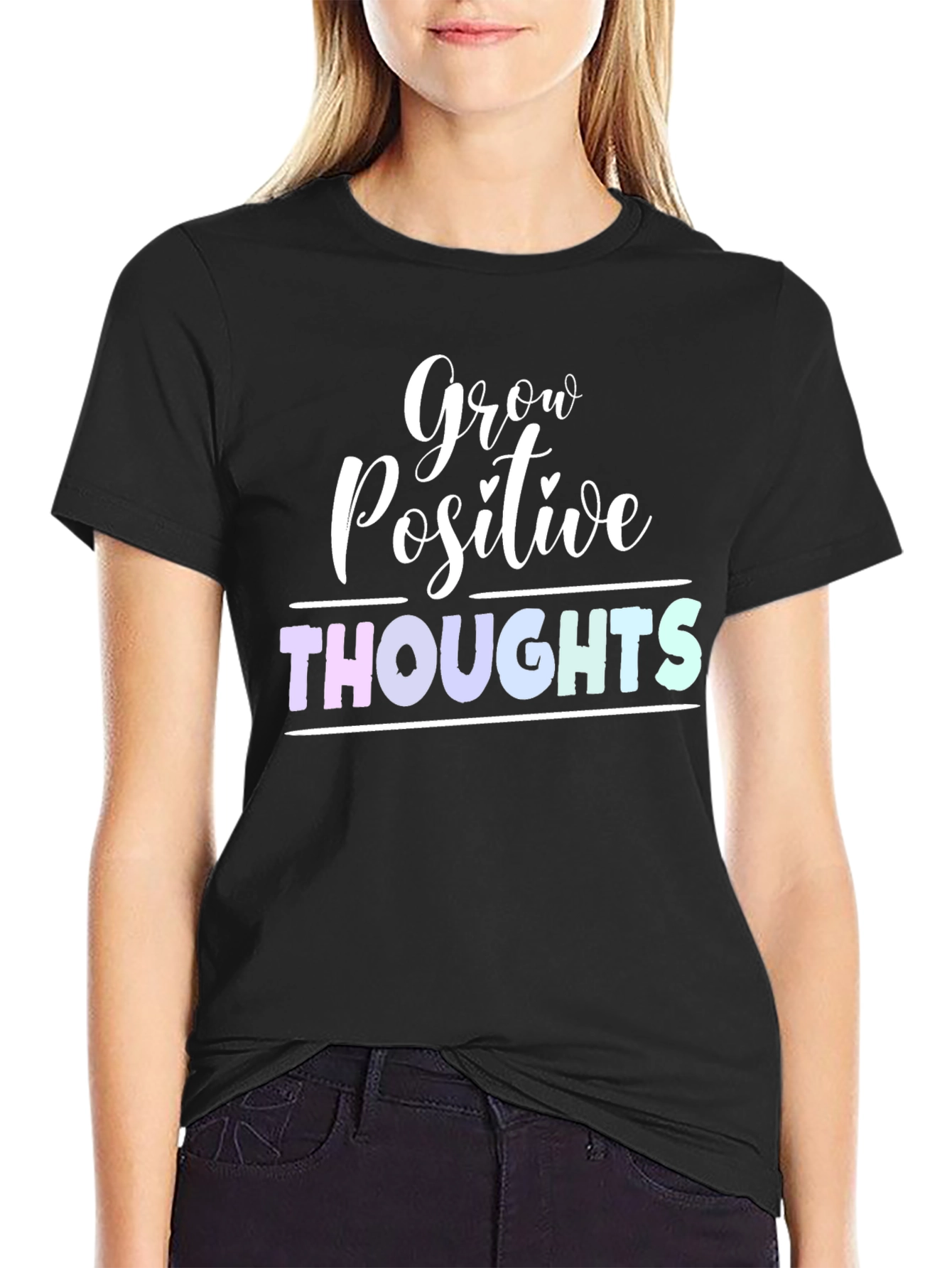 Grow Positive Thoughts Graphic T-Shirt