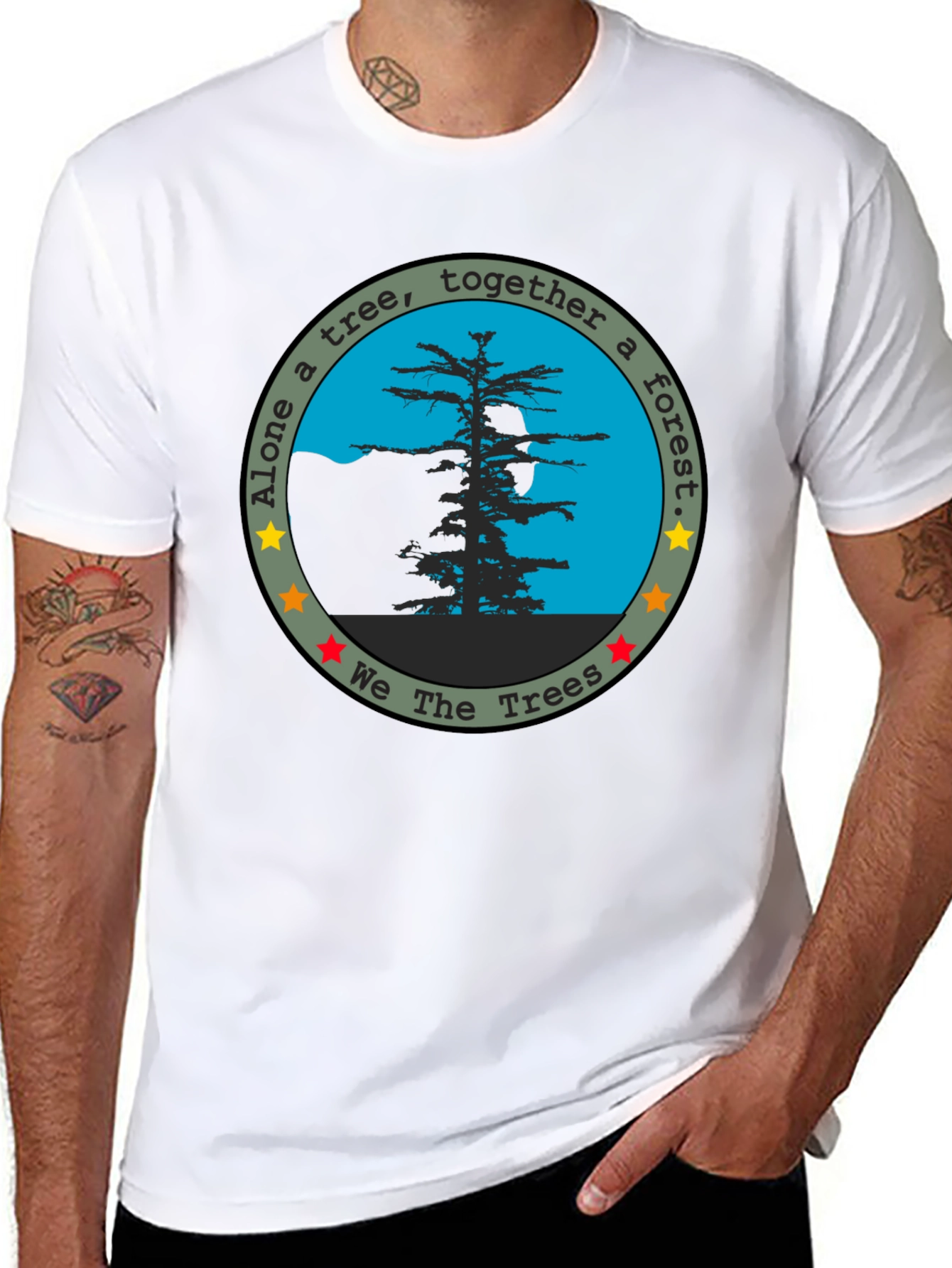 We The Trees Graphic Tee - Black