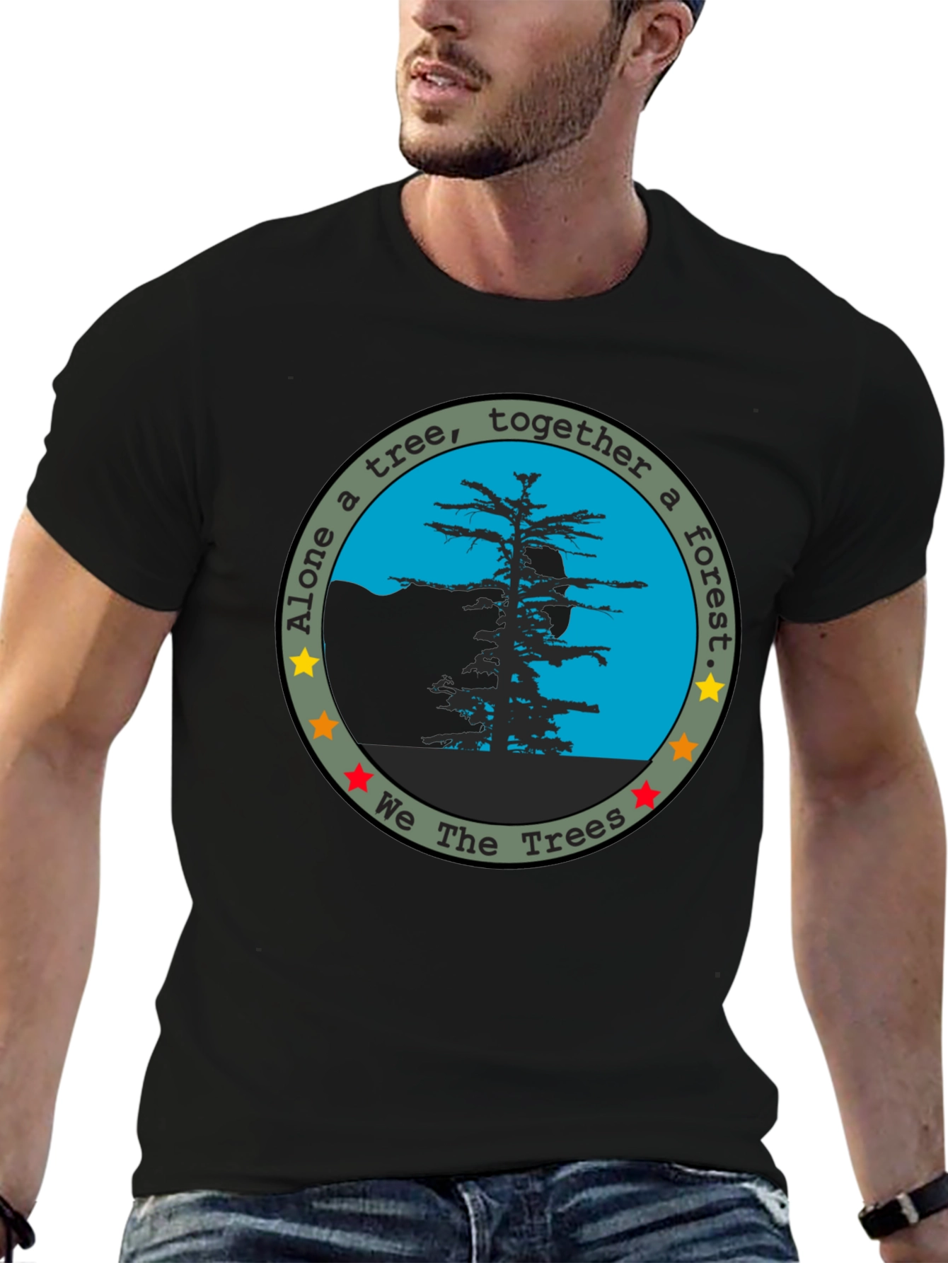 We The Trees Graphic Tee - Black
