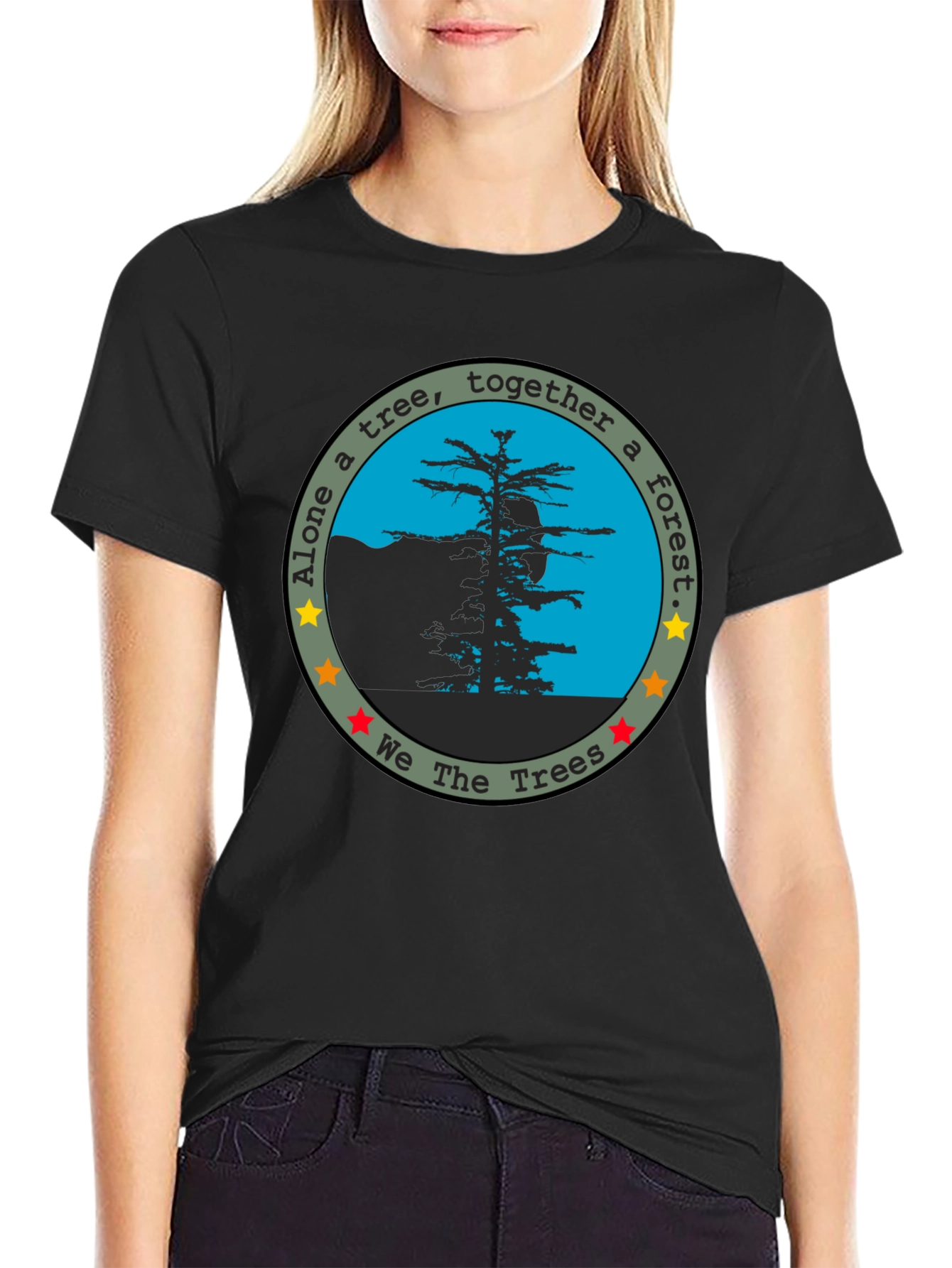 We The Trees Graphic Tee - Black