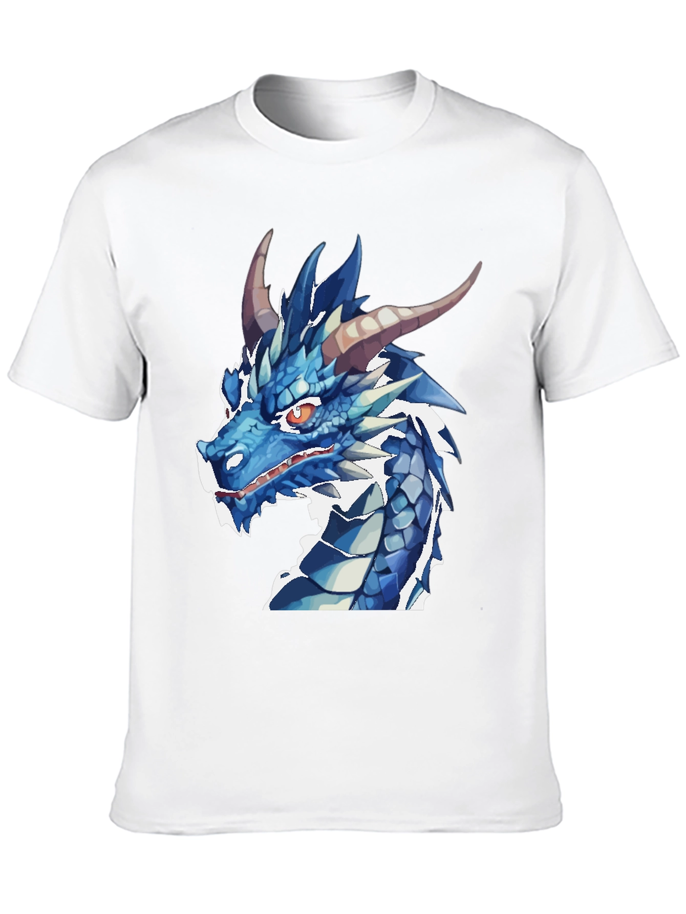 Blue Dragon Graphic T-Shirt - Fantasy Creature Tee