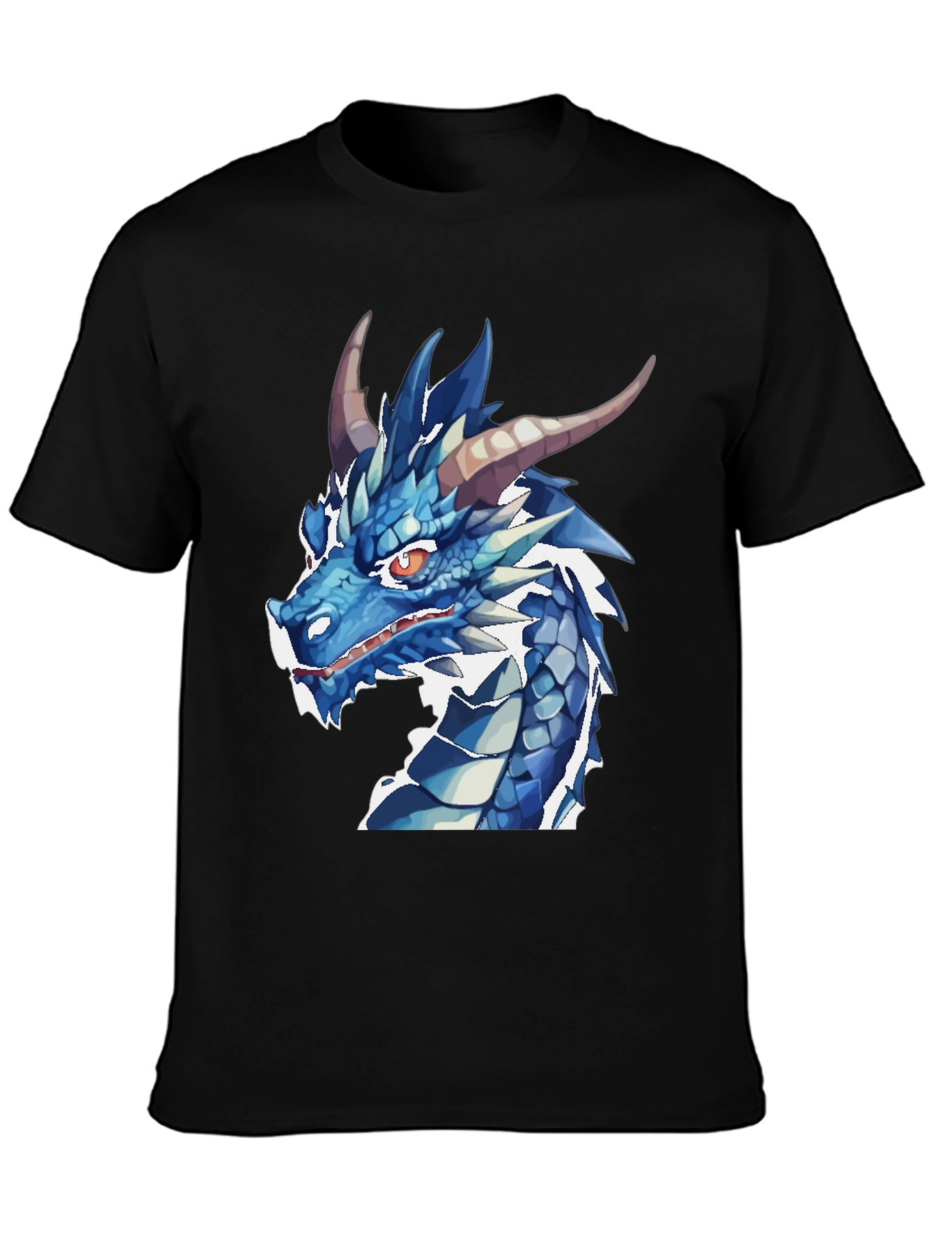 Blue Dragon Graphic T-Shirt - Fantasy Creature Tee