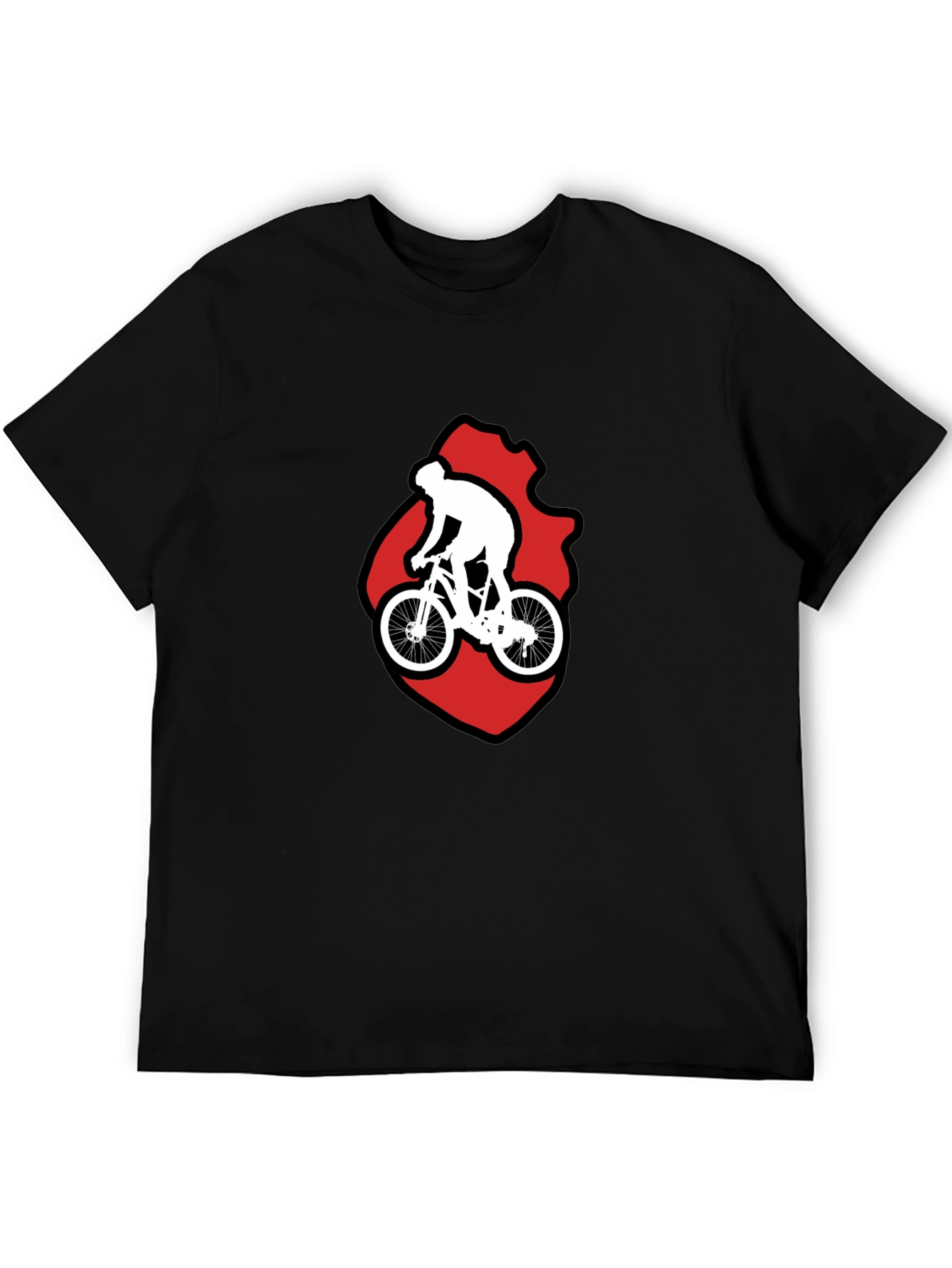 Cycling Graphic T-Shirt - Mountain Bike Rider Design
