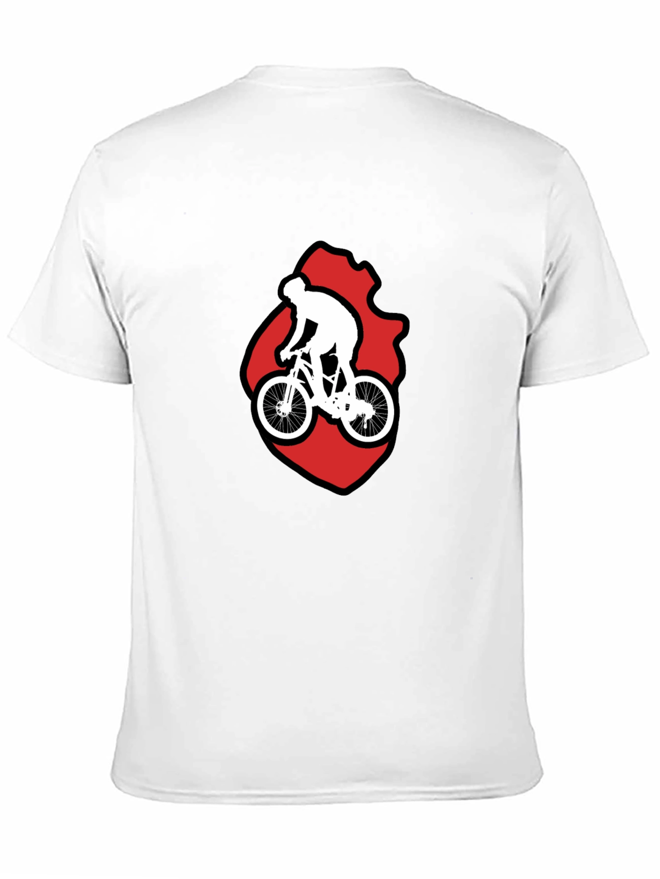 Cycling Graphic T-Shirt - Mountain Bike Rider Design