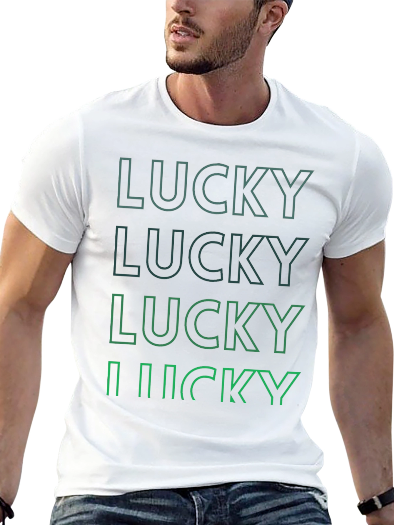Lucky Graphic Print Tee