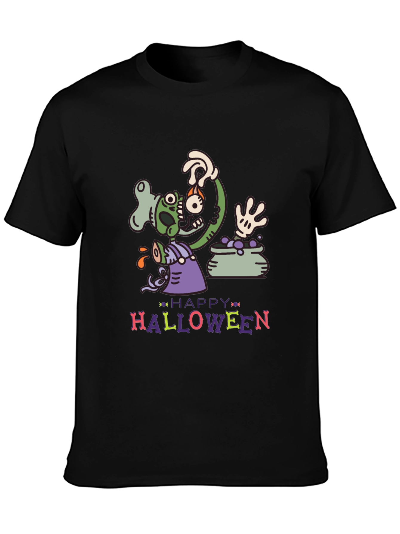 Happy Halloween Zombie Crew T-Shirt