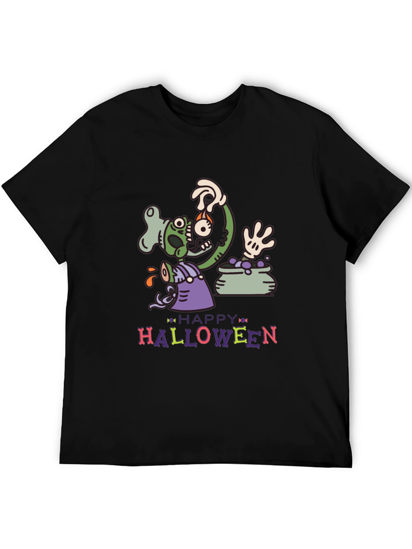 Happy Halloween Zombie Crew T-Shirt