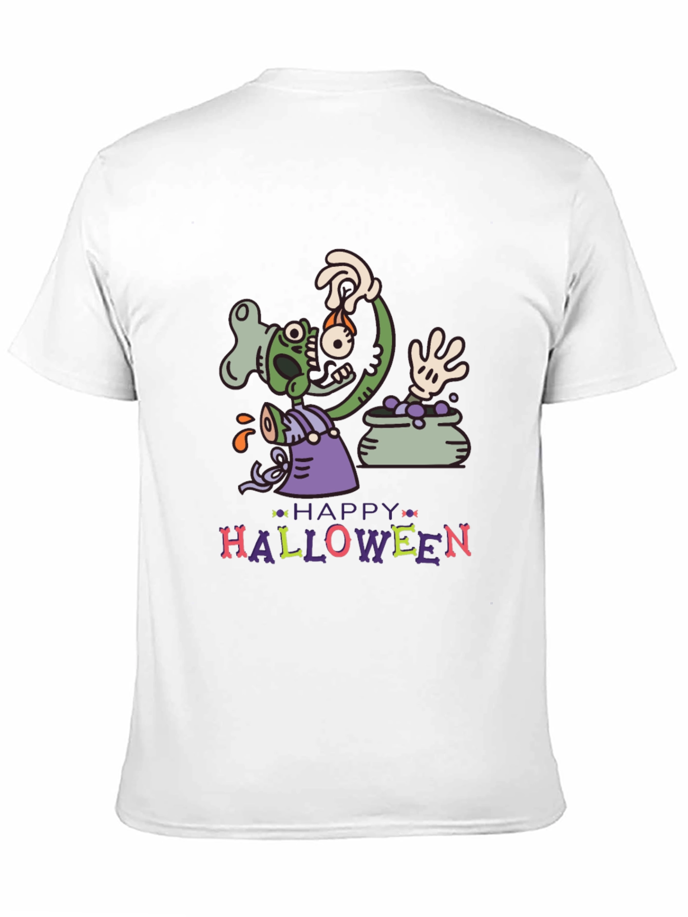 Happy Halloween Zombie Crew T-Shirt