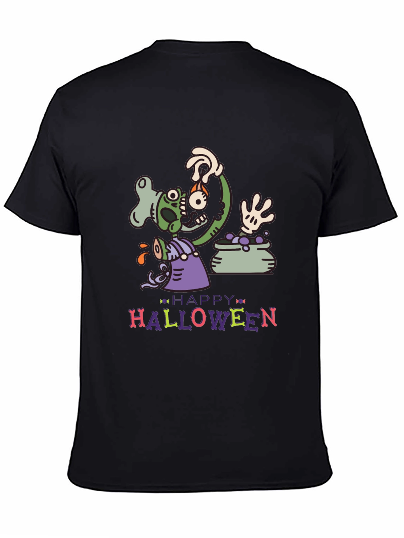 Happy Halloween Zombie Crew T-Shirt