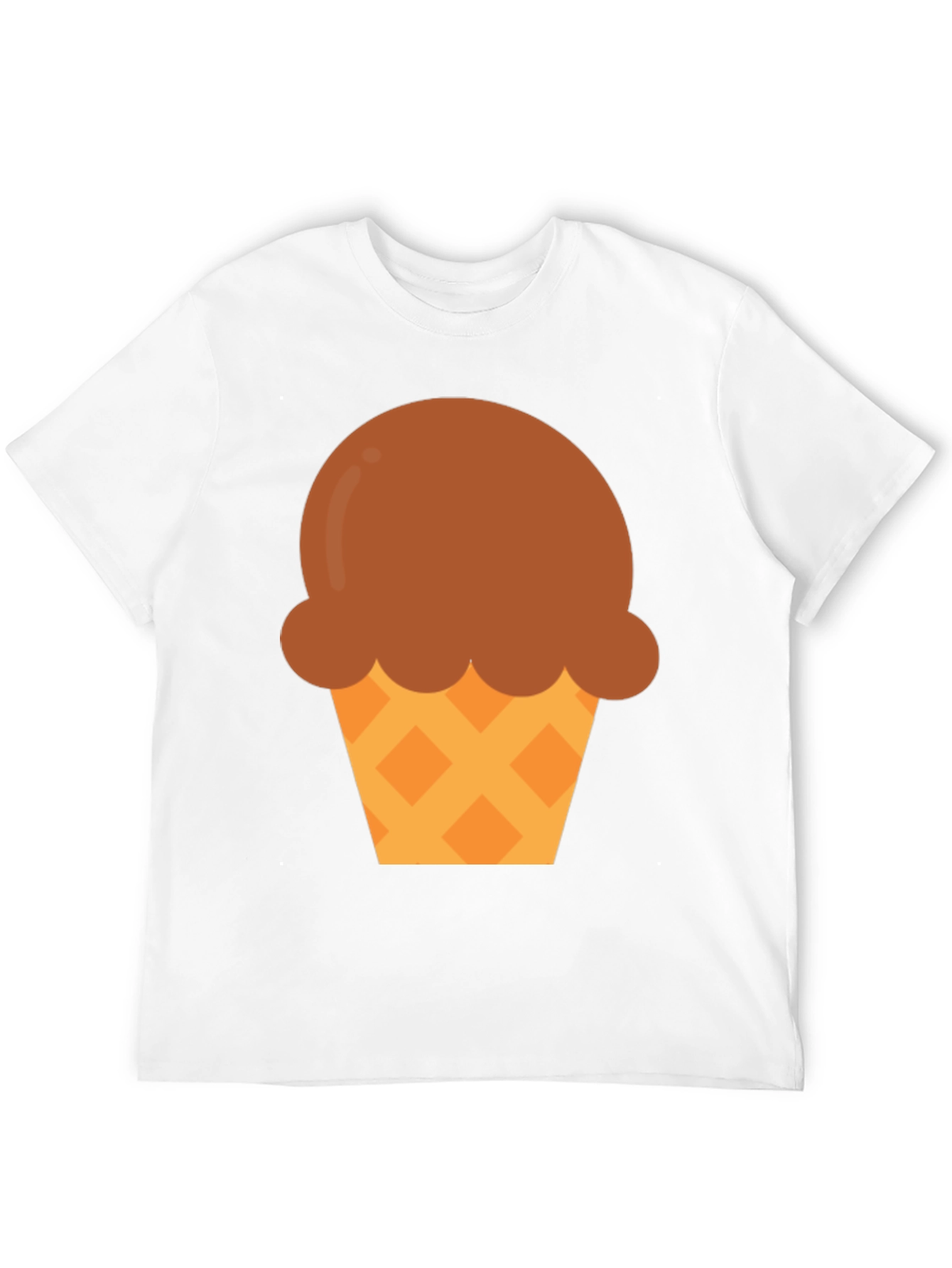 Ice Cream Graphic Tee - Black Cotton Comfort